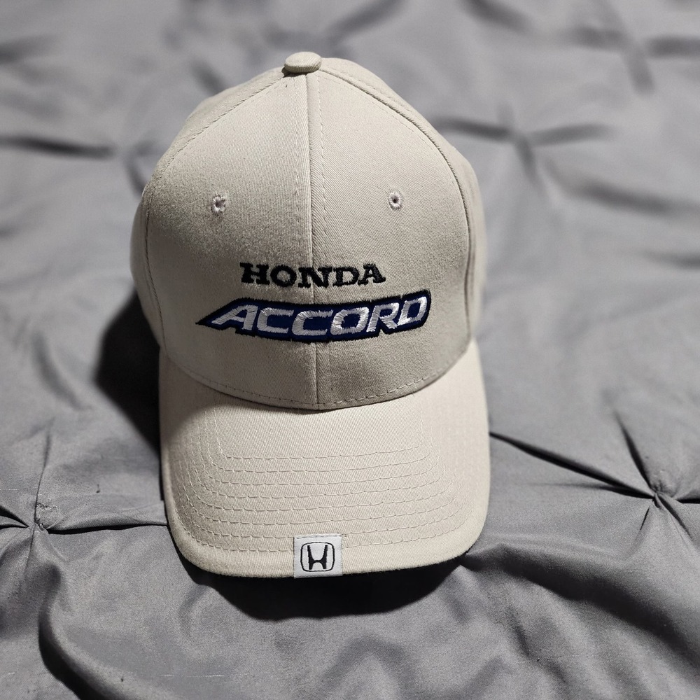 Honda Accord Hat Tan Hot Rods Plus Official Licensed Stretch Fit Cap L/XL Mens